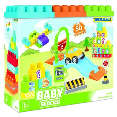 Мої перші кубики "Baby Blocks" 50дет. в кор-ці, Wader - 1