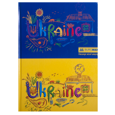 Книга канцелярская UKRAINE, А4, 96 л., клетка, офсет, твердая ламинированная обложка, ассорти - 5