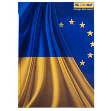 Книга канцелярська UKRAINE, А4, 96 арк., клітинка, офсет,тверда ламінована обкладинка, асорті - 4
