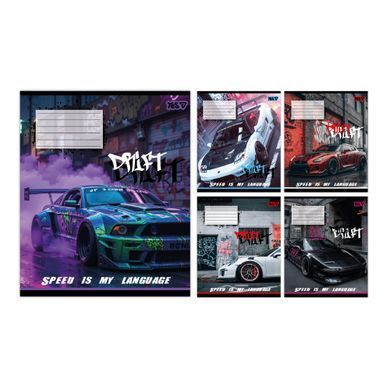 Тетрадь школьная Yes Drift А5 18 листов клетка - 6