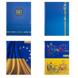 Книга канцелярська UKRAINE, А4, 96 арк., клітинка, офсет,тверда ламінована обкладинка, асорті - 1