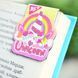 Закладки магнитные YES "Unicorn", высечка и глиттер, 4шт - 1
