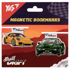 Закладки магнітні Yes Super Street drift, 2шт - 1