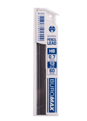 Стержни для механического карандаша, HB, 0,7 мм, 12 шт. - 1