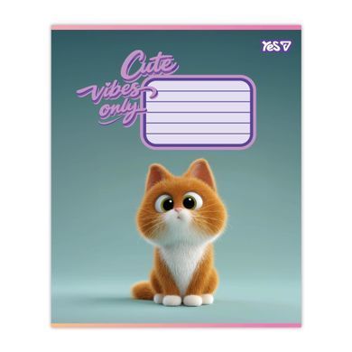 Тетрадь школьная Yes Cute vibes only А5 18 листов клетка - 4