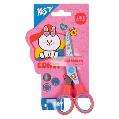 Ножницы YES Line friends 13см с принтом на лезвии - 1