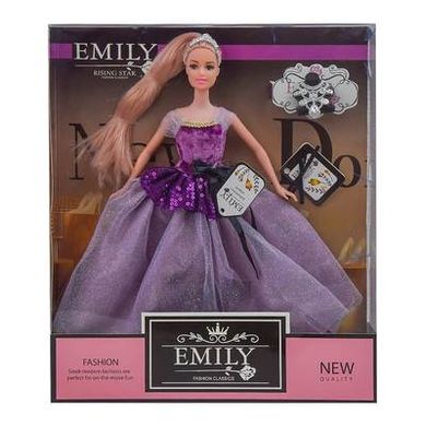 Лялька "Emily", в бальному платті з накидкою, аксесуари, р-р ляльки 29см - 2