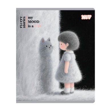 Тетрадь ученическая Yes My mood is a cat А5 12 листов клетка - 3