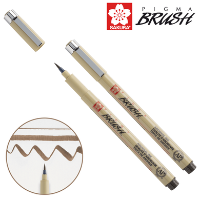 Лінер-пензель PIGMA Brush, Сепія, Sakura - 1