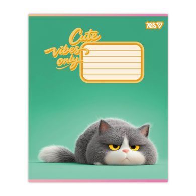 Тетрадь школьная Yes Cute vibes only А5 18 листов клетка - 2