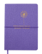 Блокнот діловий NICE, А5, 96 арк., крапка, фіолетовий, шт.шкіра - 1