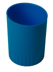 Стакан пластиковий для письмового приладдя, JOBMAX, синій - 1