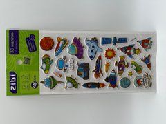 3D наліпки Космічна подорож 23 см, KIDS Line - 1