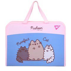 Папка-портфель Yes Pusheen 2 FC на блискавці з тканинними ручками - 1