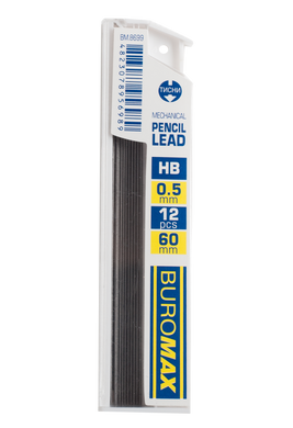 Стержни для механического карандаша, HB, 0,5 мм, 12 шт. - 1