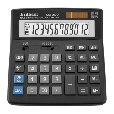 Калькулятор Brilliant BS-320, 12 разрядов - 2