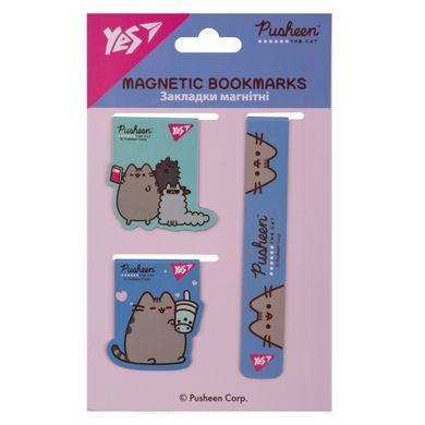 Закладки магнитные Yes Pusheen Blue 3 шт - 3