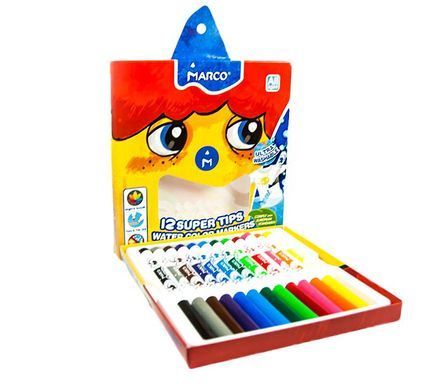 Фломастеры 12цв. Super Washable Color Markers MARCO - 2