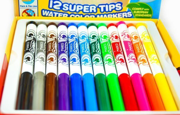 Фломастеры 12цв. Super Washable Color Markers MARCO - 3