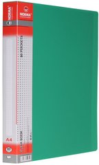 Папка пластикова А4/60 файлів 650/25мкн. PР, зелена NORMA - 1