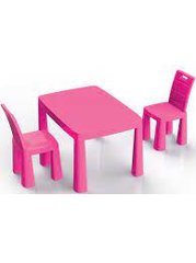Ігровий набір DOLONI Cтіл та 2 стільця (Рожевий) 04680/3 - 1