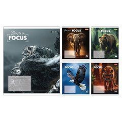 Зошит учнівський шкільний 1 Вересня Beasts in Focus А5 24 аркушів клітинка - 1