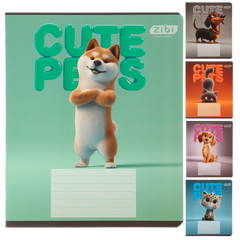 Зошит учнівський шкільний CATS&DOGS, 12 арк., лінія, KIDS LINE - 1