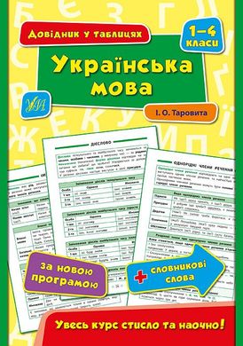 Довідник у таблицях (1-4 класи) — Українська мова. 1–4 класи - 1