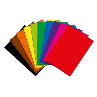 Набор цветной бумаги односторонней 1Вересня А4 (10 листов) - 1