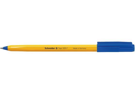 Ручка кулькова TOPS 505 F blue, корпус помаранчевий Schneider - 2