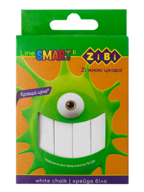 Крейда біла 12 шт., картонна коробка, SMART Line - 2
