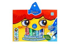 Фломастеры 24цв. Super Washable Color Markers MARCO - 1