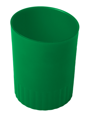 Стакан пластиковий для письмового приладдя, JOBMAX, зелений - 1