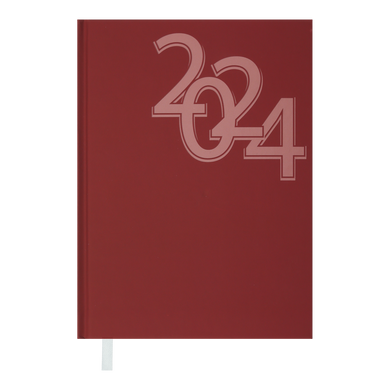 Щоденник датований 2024 OFFICE, A5, червоний - 1