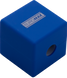 Точилка CUBE, RUBBER TOUCH, 1 отв., контейнер, пластик. корпус, ассорти - 2