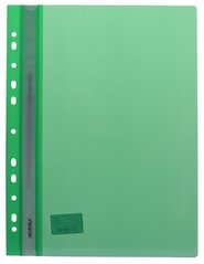 Папка-швидкозшивач А4 120/160мкн. з європерфорацією, зелена - 1