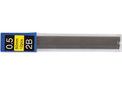 Стержні до механічного олівця 2B-0,5мм. в пеналі 12шт. - 1