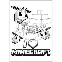 Раскраска Yes Minecraft А4 12 стр. - 1