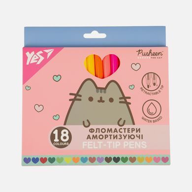 Фломастеры Yes Pusheen амортизирующие 18 цветов - 6