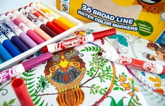 Фломастеры 36 цв. Super Washable Color Markers MARCO - 1