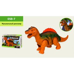 Интерактивная животное 058-7 динозавр, батар., Свет, звук, в коробке - 1