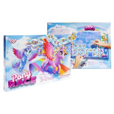 Настільна розважальна гра "Pony Race" в кор-ці Danko Toys - 1