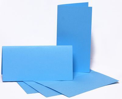 Набір заготовок для листівок 5шт, 10,5х21см, №5, блакитний, 220г/м2, ROSA TALENT - 4