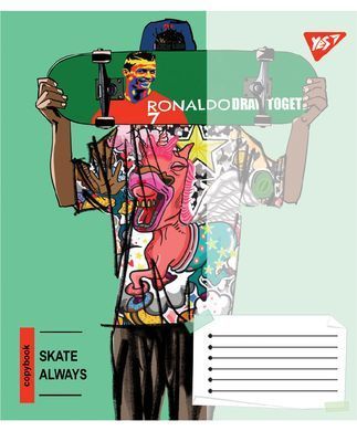 Тетрадь ученическая общая YES Skate is always А5 60 листов линия - 4