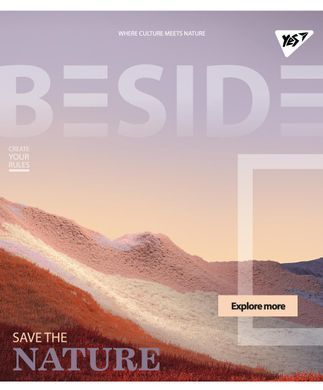 Тетрадь для записей А5/48 кл. YES "BESIDE" иридиум+УФ.спл. - 2