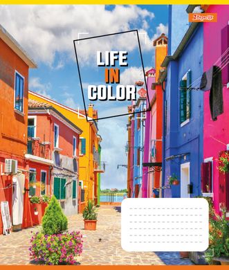 Тетрадь для записей 1В Life in colors А5 36 листов клетка - 3