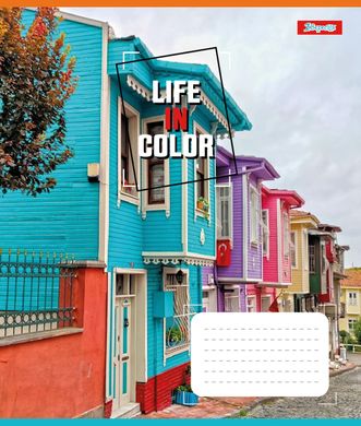 Зошит для записів 1В Life in colors А5 36 аркушів клітинка - 4