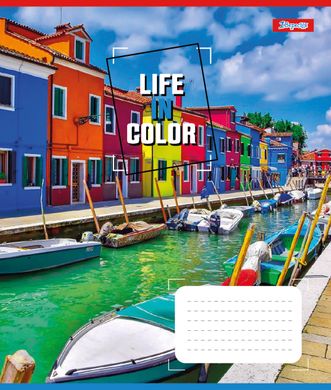 Зошит для записів 1В Life in colors А5 36 аркушів клітинка - 6