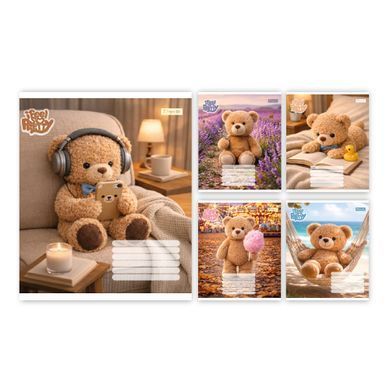 Зошит шкільний 1Вересня Bear stories А5 18 аркушів лінія - 6