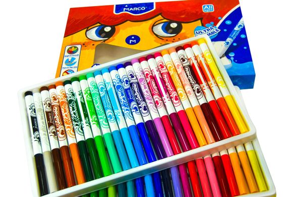 Фломастери 36кол. Super Washable Color Markers MARCO - 3